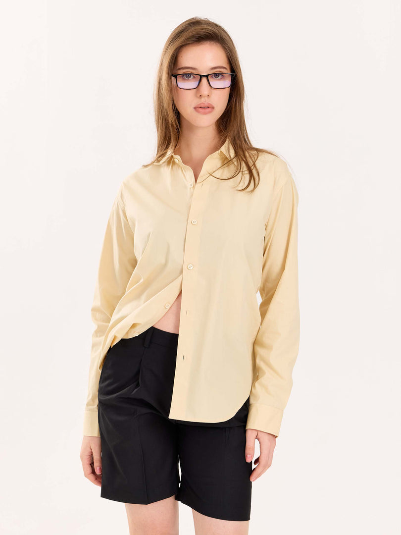 Beige Poplin Shirt