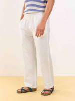 Load image into Gallery viewer, White Linen Pull-on Pants
