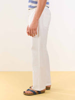 Load image into Gallery viewer, White Linen Pull-on Pants
