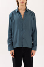 Load image into Gallery viewer, Slate Grey Drape Shirt (Pre-Order)
