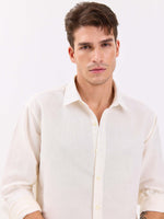 Load image into Gallery viewer, Off White Linen-blend Shirt
