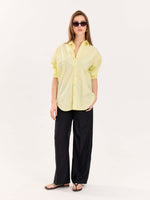 Load image into Gallery viewer, Lemon Yellow Poplin Shirt
