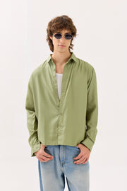 Mint Green Drape Shirt