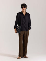 Black Drape Shirt