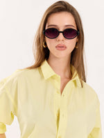 Load image into Gallery viewer, Lemon Yellow Poplin Shirt