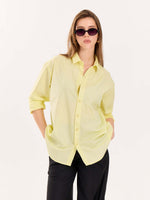Load image into Gallery viewer, Lemon Yellow Poplin Shirt