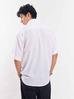 Load image into Gallery viewer, White Half Sleeve Linen Shirt
