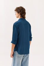 Load image into Gallery viewer, Dark Blue Wrinkled Shirt ( Pre-Order )
