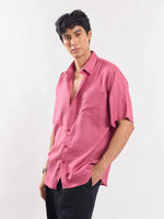 Load image into Gallery viewer, Rose Pink Half Sleeve Linen Shirt
