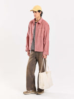 Load image into Gallery viewer, Dusty Pink Corduroy Oversized Shirt

