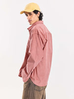 Load image into Gallery viewer, Dusty Pink Corduroy Oversized Shirt
