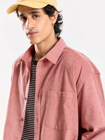 Load image into Gallery viewer, Dusty Pink Corduroy Oversized Shirt

