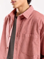 Load image into Gallery viewer, Dusty Pink Corduroy Oversized Shirt
