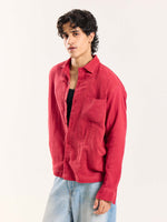Load image into Gallery viewer, Cherry Red Gauze Holiday Shirt
