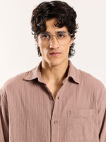 Load image into Gallery viewer, Taupe Gauze Holiday Shirt
