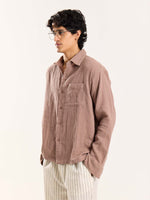 Load image into Gallery viewer, Taupe Gauze Holiday Shirt

