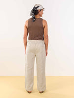 Load image into Gallery viewer, Natural Linen Pull-on Pants
