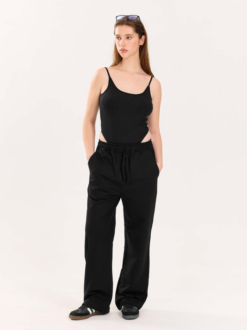 Loose Fit Black Sweatpants