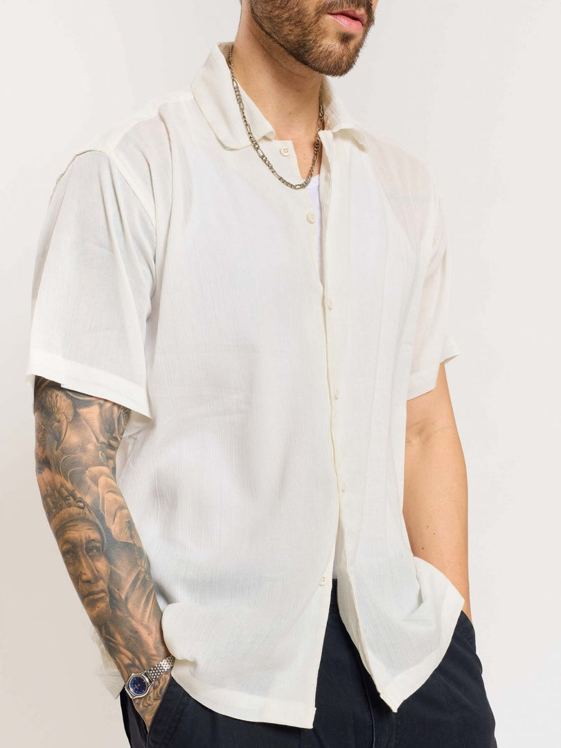 White Wrinkled Shirt