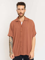 Load image into Gallery viewer, Brown Wrinkled Shirt
