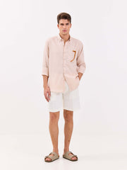 Very Light Pink Irish Linen Shirt