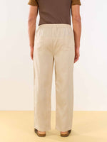 Load image into Gallery viewer, Beige Linen Pull-on Pants
