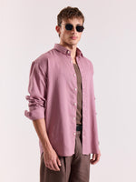 Load image into Gallery viewer, Dusty Rose Linen-blend Shirt