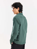 Load image into Gallery viewer, Teal Green Gauze Holiday Shirt
