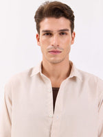Load image into Gallery viewer, Relaxed Fit Beige Striped Shirt
