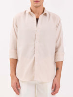 Load image into Gallery viewer, Relaxed Fit Beige Striped Shirt
