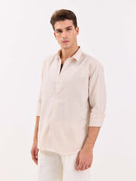 Load image into Gallery viewer, Relaxed Fit Beige Striped Shirt
