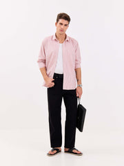 Relaxed Fit Red Striped Shirt