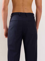 Load image into Gallery viewer, Blue Straight Fit Trousers
