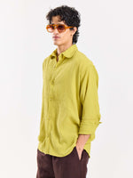 Load image into Gallery viewer, Lime Green Wrinkled Shirt
