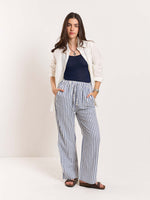 Load image into Gallery viewer, Blue Striped Pull-on Pants
