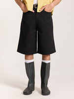 Load image into Gallery viewer, Black Jorts