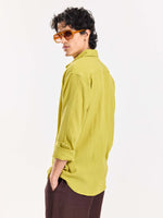 Load image into Gallery viewer, Lime Green Wrinkled Shirt
