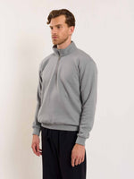 Load image into Gallery viewer, Grey Quarter-Zip Sweatshirt
