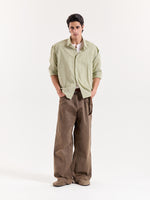 Load image into Gallery viewer, Green Gingham Cropped Shirt