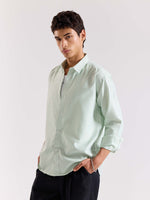 Load image into Gallery viewer, Relaxed Fit Green Striped Shirt
