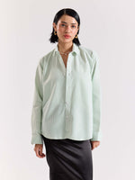 Load image into Gallery viewer, Relaxed Fit Green Striped Shirt