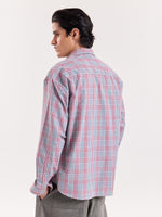 Load image into Gallery viewer, Green &amp; Burgundy Glen Checks Cropped Shirt