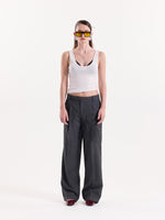 Load image into Gallery viewer, Grey Baggy Fit Trousers