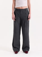 Load image into Gallery viewer, Grey Baggy Fit Trousers
