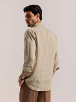Load image into Gallery viewer, Beige Irish Linen Shirt