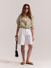 Beige Irish Linen Shirt