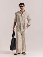Load image into Gallery viewer, Natural Irish Linen Shirt