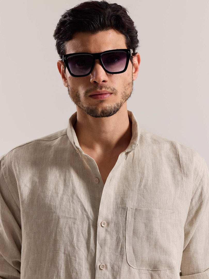 Natural Irish Linen Shirt