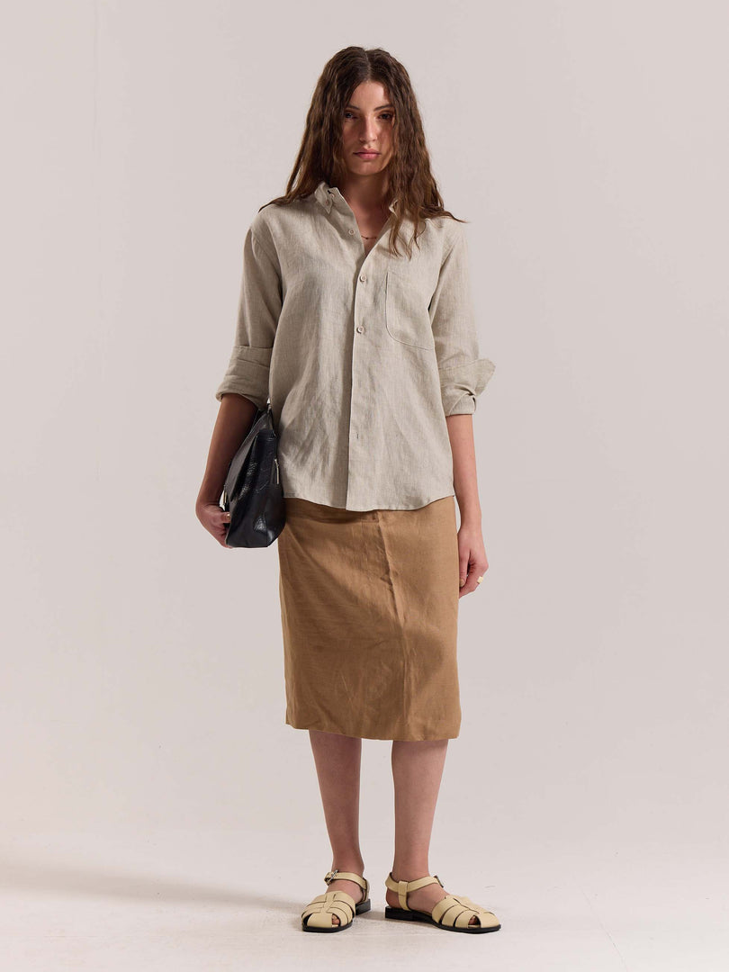 Natural Irish Linen Shirt