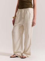 Load image into Gallery viewer, Natural Linen Pull-on Pants ( Pre-Order )